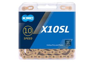 KMC X10SL Ketting 10-speed 114-schakels - Goud