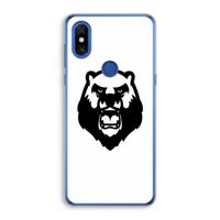 Angry Bear (white): Xiaomi Mi Mix 3 Transparant Hoesje