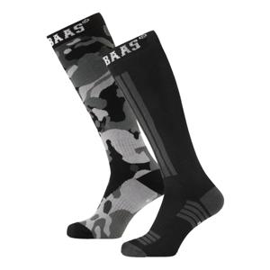 Poederbaas Skisokken 2-pack Camo Black-35/38