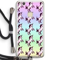Musketon Unicorn: Huawei Ascend P10 Lite Transparant Hoesje met koord