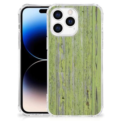 Apple iPhone 14 Pro Max Stevig Telefoonhoesje Green Wood Apple iPhone 14 Pro Max Stevig Telefoonhoesje Green Wood