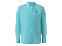 Heren overhemd (Turquoise, XL (43/44))