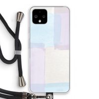 Square pastel: Pixel 4 Transparant Hoesje met koord