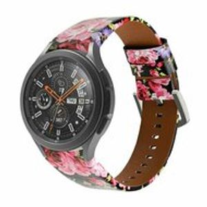 leren bandje - Bloemenprint - Samsung Galaxy Watch 6 - 40mm & 44mm