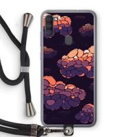 Patroon Wolken: Samsung Galaxy A11 Transparant Hoesje met koord