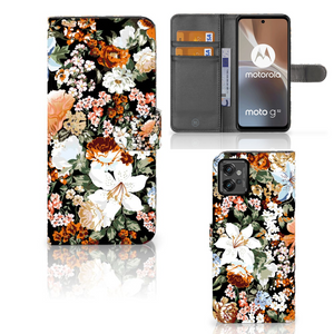 Hoesje voor Motorola Moto G32 Dark Flowers