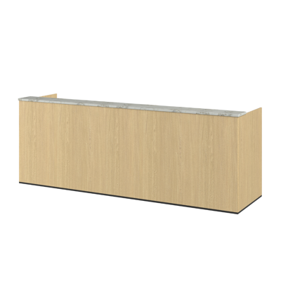 Balie BOBBY | Licht Eiken & Cappuccino Marmer