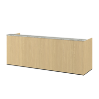 Balie BOBBY | Licht Eiken & Cappuccino Marmer