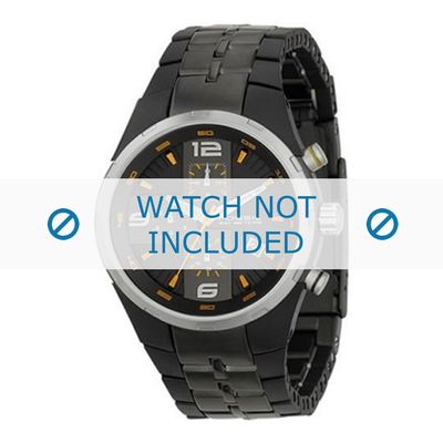Fossil horlogeband CH2490 Rubber Zwart