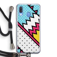 Pop Art #2: Samsung Galaxy A40 Transparant Hoesje met koord