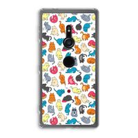 Kleurrijke katten: Sony Xperia XZ2 Transparant Hoesje