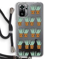 Sansevieria: Xiaomi Redmi Note 10S Transparant Hoesje met koord