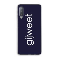 Gijweet: Samsung Galaxy A7 (2018) Transparant Hoesje Gijweet: Samsung Galaxy A7 (2018) Transparant Hoesje