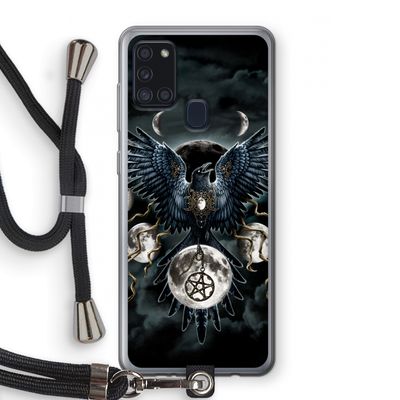 Sinister Wings: Samsung Galaxy A21s Transparant Hoesje met koord