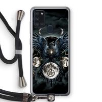 Sinister Wings: Samsung Galaxy A21s Transparant Hoesje met koord