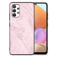 Samsung Galaxy A32 4G | A32 5G Enterprise Editie Marmeren Print Telefoonhoesje Marble Pink - Origineel Cadeau Vriendin