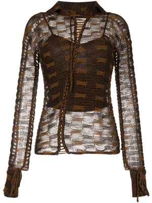 Isa Boulder robe-chemise à taille ceinturée - Marron