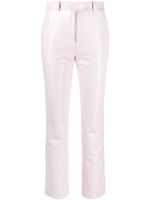 Courrèges pantalon slim à effet verni - Rose - thumbnail