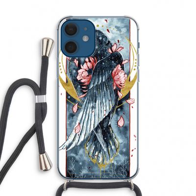 Golden Raven: iPhone 12 mini Transparant Hoesje met koord