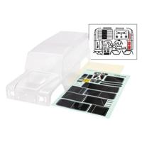 Traxxas - Body, Land Rover Defender clipless, (transparant)/ decals (TRX-8050)