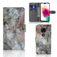 Motorola Moto G7 | G7 Plus | Bookcase | Marmer Grijs