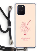 Where flowers bloom: Samsung Galaxy Note 10 Lite Transparant Hoesje met koord