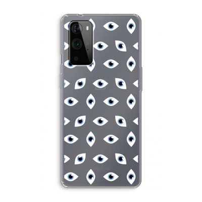 Eyes pattern: OnePlus 9 Pro Transparant Hoesje