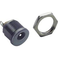 TRU COMPONENTS Laagspannings-connector Bus, inbouw verticaal 6.3 mm 2 mm 1 stuk(s)