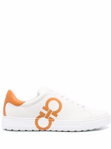 Ferragamo Sneakers met logoprint - Wit