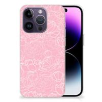 Apple iPhone 14 Pro | TPU Case | White Flowers