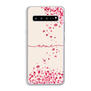 Hartjes en kusjes: Samsung Galaxy S10 5G Transparant Hoesje