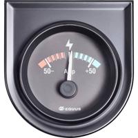 Equus 842052 Inbouwmeter (auto) Ampèremeter Meetbereik -50 - +50 A Standart Geel, Rood, Groen 52 mm