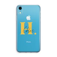 Amber Script: iPhone XR Transparant Hoesje