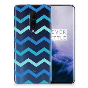 OnePlus 7 Pro TPU bumper Zigzag Blauw