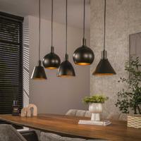 LifestyleFurn Hanglamp 'Shantel' 5-lamps, kleur Brons