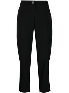 Armani Exchange pantalon court à taille haute - Noir