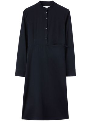 Jil Sander robe-chemise à design à empiècements - Bleu