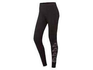 Kappa Dames leggings, met katoen (M, Zwart)