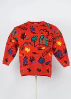 Vintage Civy Sweater in Red size L