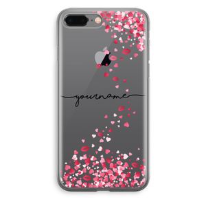 Hartjes en kusjes: iPhone 8 Plus Transparant Hoesje