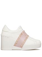 Valentino Garavani baskets compensées Open Disco 85 mm - Blanc