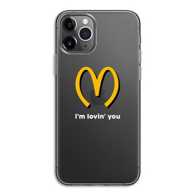 I'm lovin' you: iPhone 11 Pro Transparant Hoesje