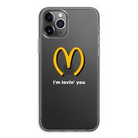 I'm lovin' you: iPhone 11 Pro Transparant Hoesje