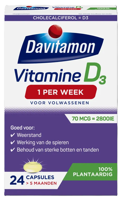 Davitamon Vitamine D3 - 1 per week - 100% Plantaardig