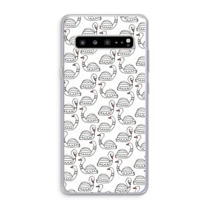 Zwanen: Samsung Galaxy S10 5G Transparant Hoesje