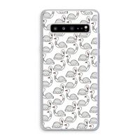 Zwanen: Samsung Galaxy S10 5G Transparant Hoesje Zwanen: Samsung Galaxy S10 5G Transparant Hoesje