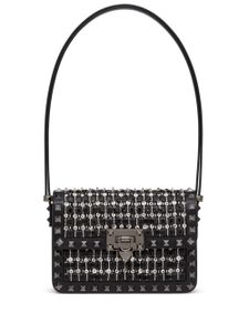 Valentino Garavani petit sac porté épaule Rockstud23 à broderies - Noir