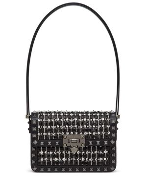 Valentino Garavani petit sac porté épaule Rockstud23 à broderies - Noir