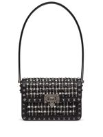 Valentino Garavani petit sac porté épaule Rockstud23 à broderies - Noir
