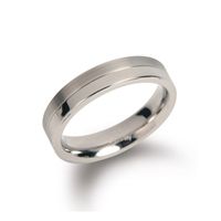 Boccia 0129-01 Ring Titanium zilverkleurig 4,3 mm Maat 60